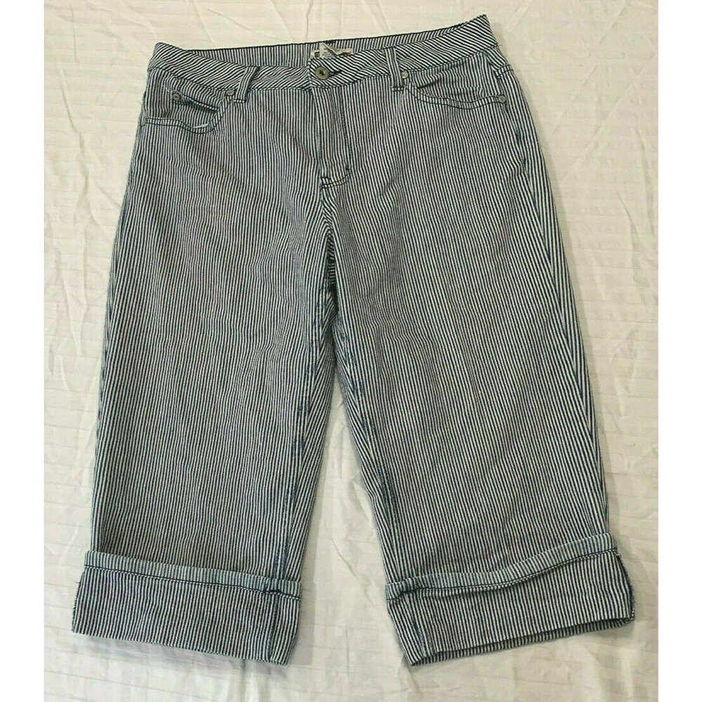 FADED GLORY STRETCH WOMENS JEANS CAPRIS PANTS SIZE 10